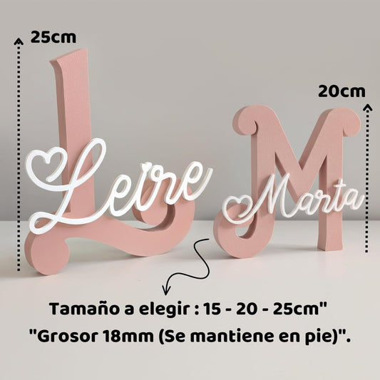 Letra decorativa personalizada con nombre – Regalo infantil único