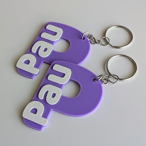 Llaveros Personalizados con Inicial y Nombre