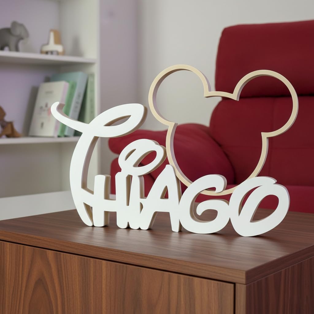 Silueta de Mickey con Nombre
