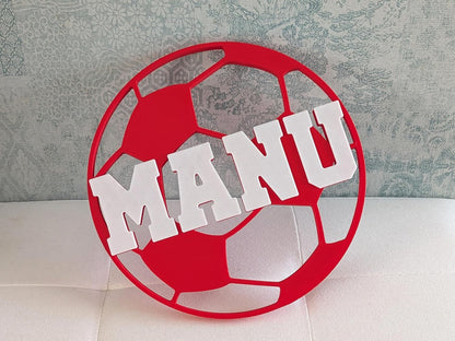 Pelota de Fútbol decorativa con nombre