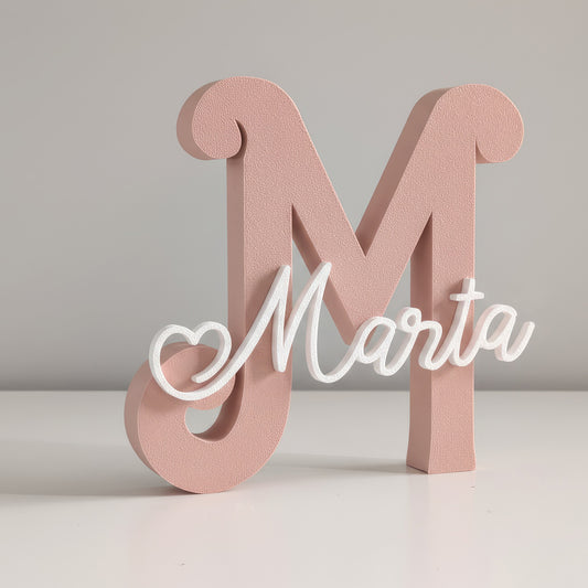 Letra decorativa personalizada con nombre – Regalo infantil único